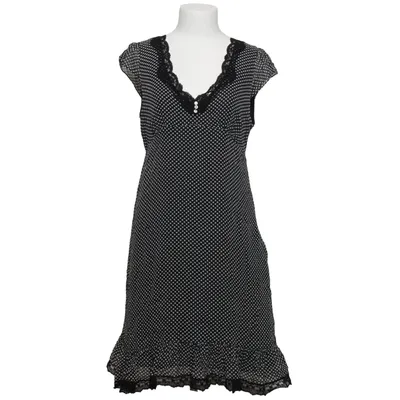 Klänning (Svart, Vit) från Caroll Polyester, Silke