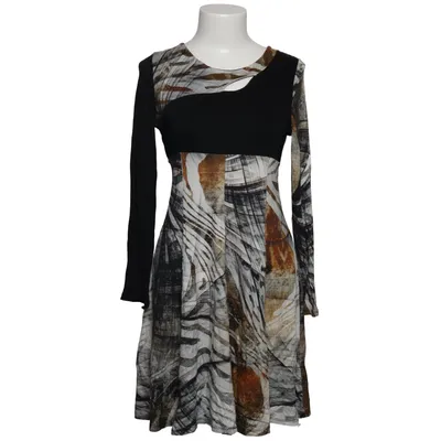 Jurk (Zwart, Wit, Bruin) van My Design Paris Elastaan, Viscose