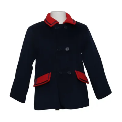 Pea coat (Blue, Red) from Rachel Riley Acetate, Polyester, Wool