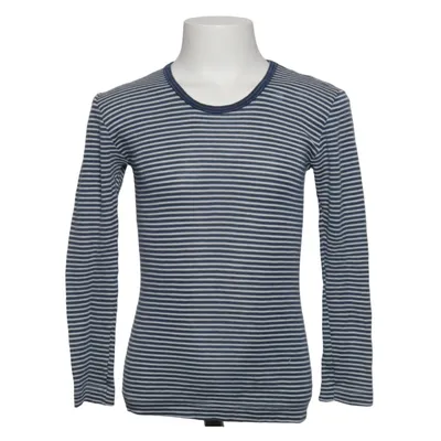 T-shirt à manches longues (Bleu, Blanc) de Cosilana Soie, Laine