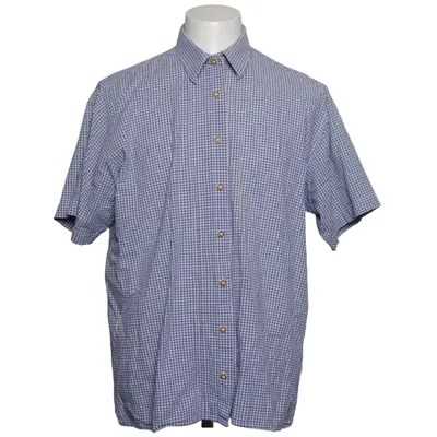 Chemise à manches courtes (Bleu, Blanc) de Landhaus Coton