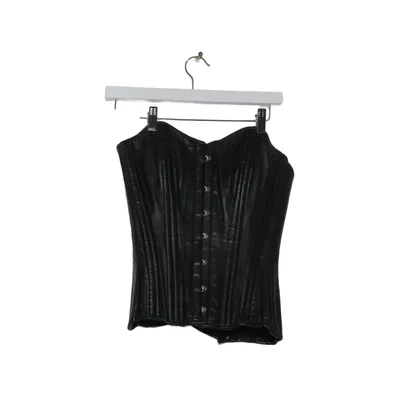 Corset (Noir) Coton, Cuir