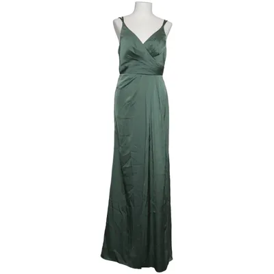 formal high neck dresses Evessa | DARK Green High-Neck Maxi Dress With Gathered-Detailing Style:AP1E210658 main image 0