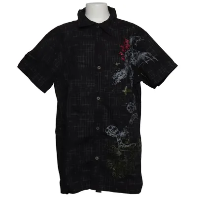 Short sleeve shirt (Black, Multicolored) from H&M Young Cotton