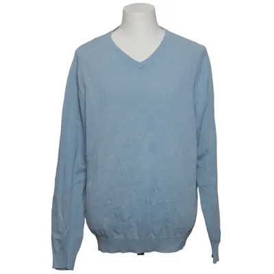 Pull-over (Bleu) de Dressmann Coton, Polyamide, Polyester