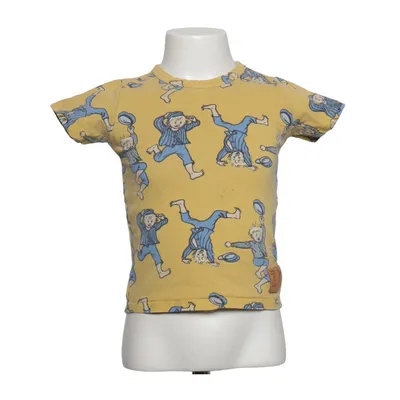 T-shirt (Geel, Blauw) van Emil i Lönneberga Elastaan, Organisch katoen
