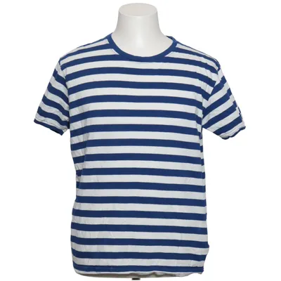 T-shirt (Blå, Hvid) fra Mantis Økologisk bomuld