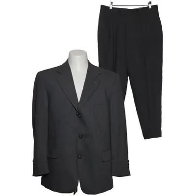 Suit (Gray) from Odermark Viscose, Wool