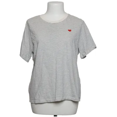 T-shirt (Wit, Grijs) van JDY Katoen, Viscose