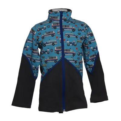 Jacket (Blue, Gray, Multicolored) from Babauba Cotton, Elastane