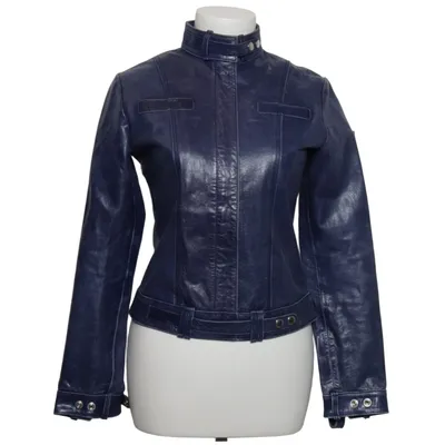 Leren jack (Blauw) van Swess Leer