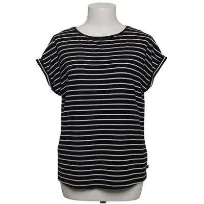 T-shirt (Noir, Blanc) de QS by S.Oliver Élasthane, Lyocell
