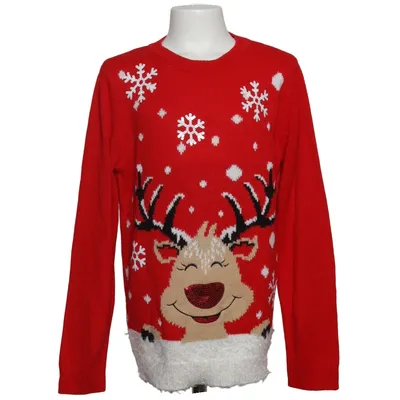 Pull de Noël (Rouge, Multicolore) de Here + There by C&A