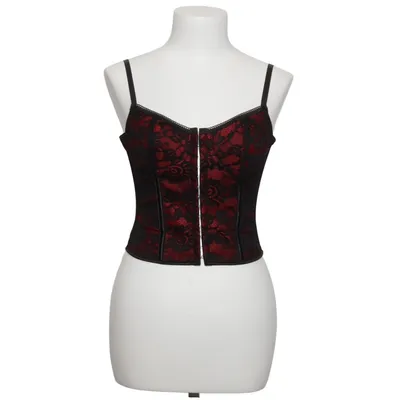 Korsett (Svart, Röd) från Shein Elastan, Polyester