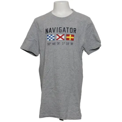 T-shirt (Grijs) van Navigator Organisch katoen, Viscose
