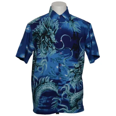Short sleeve shirt (Blue, Multicolored) from Ninety Polyester