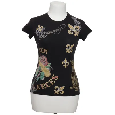 T-shirt (Black, Multicolored) from Ed Hardy Cotton, Elastane