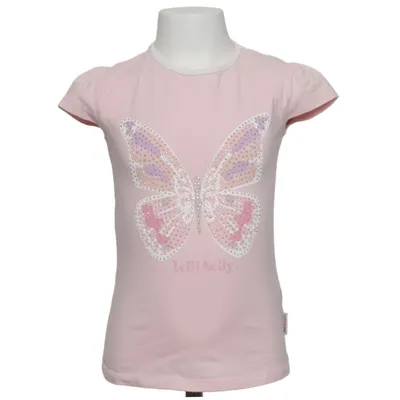 T-shirt (Roze) van Lelli Kelly Katoen, Elastaan