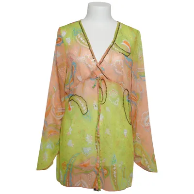 Blouse (Groen, Oranje, Meerkleurig) van Basic Line Polyester