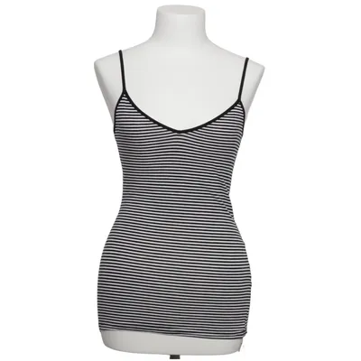 Tank Top (Black, White) from H&M Cotton, Elastane