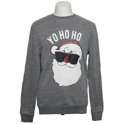 Weihnachtspullover (Grau) von Angelo Litrico Baumwolle, Polyester