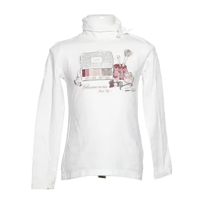 T-shirt à manches longues (Blanc) de Mayoral Chic Coton, Élasthane
