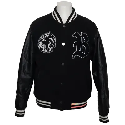 Collegejakke (Sort, Hvid) fra Chapter Elastan, Polyester, Polyurethan, Viscose