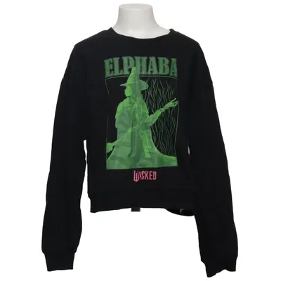 Sweatshirt (Schwarz, Grün) von Wicked Baumwolle, Polyester