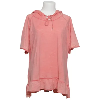Korte mouwen capuchon sweater (Roze) van Pink Cherry Katoen