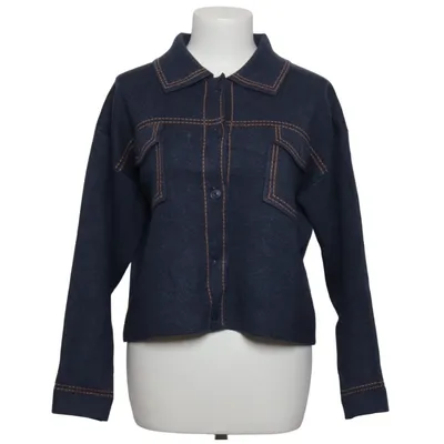 Overshirt (Blauw) van Sunny Studio Kasjmier, Elastaan, Polyamide, Viscose, Wol