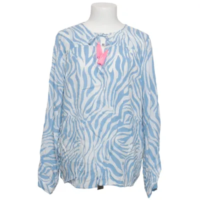 Blouse (Blue, White) from Zwillingsherz Viscose