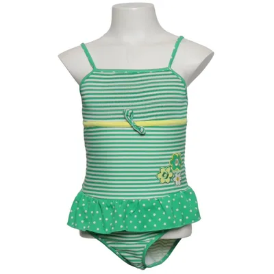 Swimsuit (Green, White) from Power Flower Elastane, Polyamide