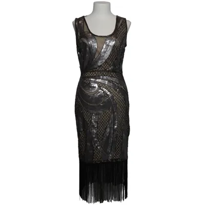 Cocktailjurk (Grijs, Zwart, Beige) van Unique Vintage Polyester