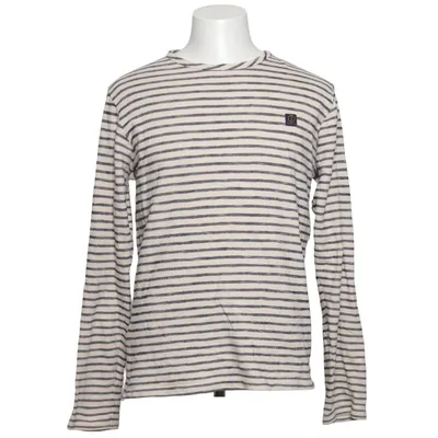 T-shirt à manches longues (Beige, Bleu) de Dstrezzed Coton