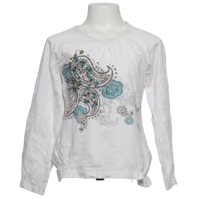 Langarmshirt (Weiß, Blau, Mehrfarbig) von One by One Baumwolle