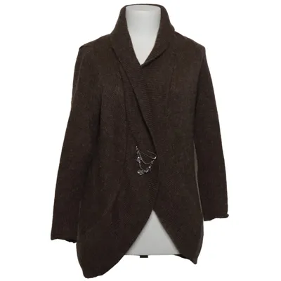 Cardigan (Marron) de Mishumo Acrylique, Mohair, Laine