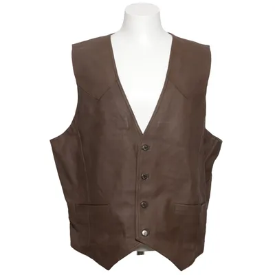 Lederweste (Braun) von John F.Gee Leder, Polyester