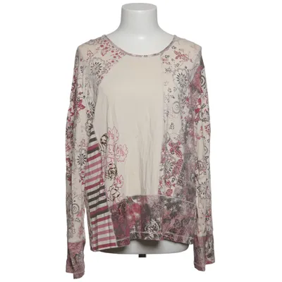 T-shirt à manches longues (Beige, Rouge, Marron) de Un Jour Ailleurs Élasthane, Viscose