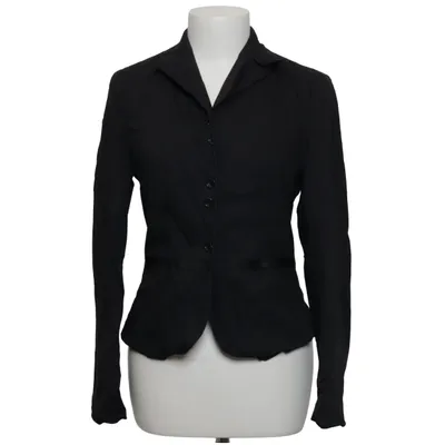 Blazer (Zwart) van Oui Set Acetaat, Katoen, Elastaan, Polyamide