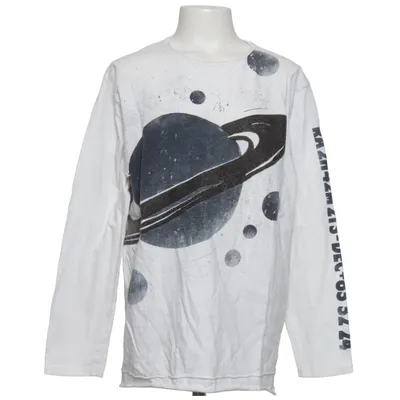 Långärmad t-shirt (Vit, Svart) från Zara Boys Collection Bomull