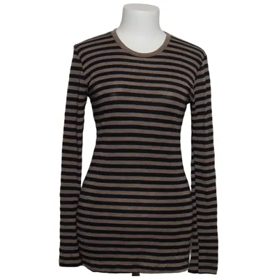 T-shirt à manches longues (Noir, Beige) de Dilling Laine de mouton