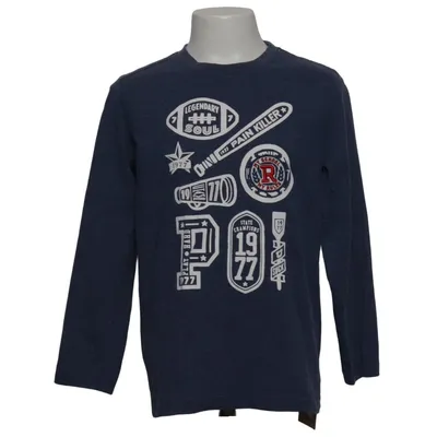 Lange mouwen shirt (Blauw) van Zebralino Katoen, Polyester
