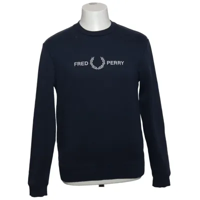 Sweatshirt (Blauw) van Fred Perry Katoen, Elastaan, Polyester