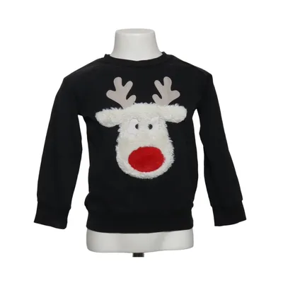 Julesweater (Sort, Flerfarvet) fra Wauw Capow Bomuld, Elastan