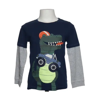 Långärmad t-shirt (Blå, Grå) från Carter's