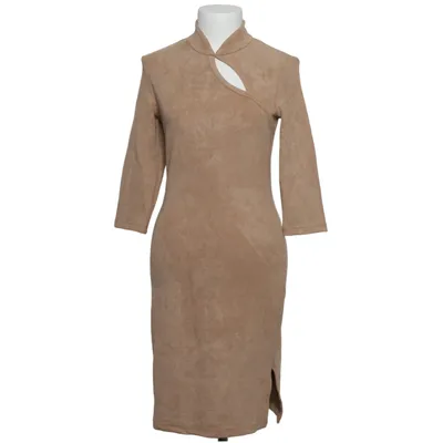 Jurk (Bruin) van Voyelles Elastaan, Polyester
