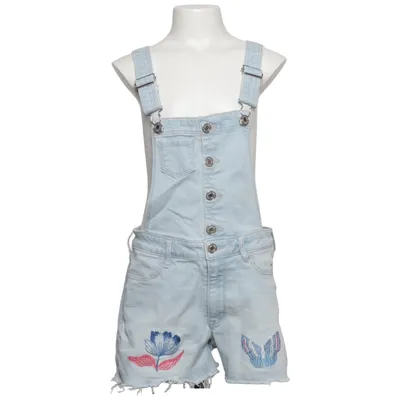 Salopette courte (Bleu) de Michelle Morin x H&M Coton, Polyester, Élasthane