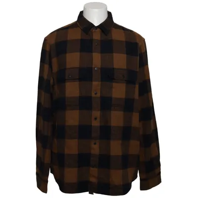Chemise en flanelle (Marron, Noir) de Fjällräven Coton