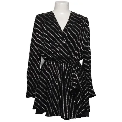 Cocktailkjole (Sort, Sølv) fra MSGM Polyester, Viscose