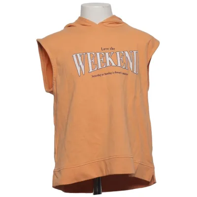 Short sleeve hoodie (Orange) from A Punto. Cotton, Polyester